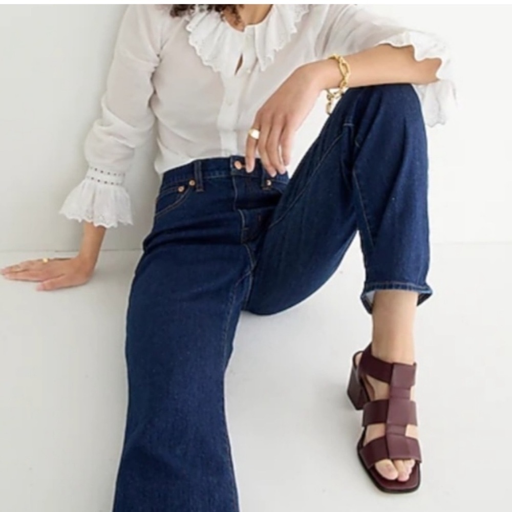 NWT J. CREW High-rise '90s classic straight-fit jean in Rinse wash Sz 26P - Picture 2 of 9